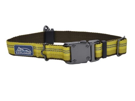 Coastal Products K9 Explorer Reflective Adjustable Dog Collar Golden Rod For Sale