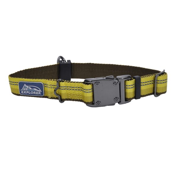 Coastal Products K9 Explorer Reflective Adjustable Dog Collar Golden Rod For Sale