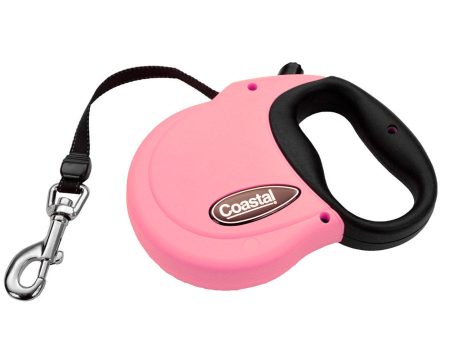 Coastal Retractable Dog Leash Pink 1ea 16 ft, MD For Cheap