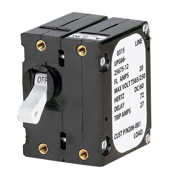 Paneltronics  A  Frame Magnetic Circuit Breaker - 25 Amps - Double Pole [206-082S] Cheap