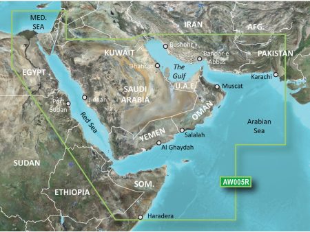 Garmin BlueChart g3 Vision HD - VAW005R - The Gulf  Red Sea - microSD SD [010-C0924-00] Supply