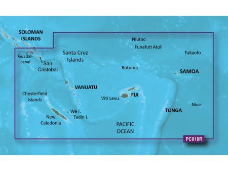 Garmin BlueChart g3 Vision HD - VPC018R - New Caledonia - Fiji - microSD SD [010-C0865-00] Online