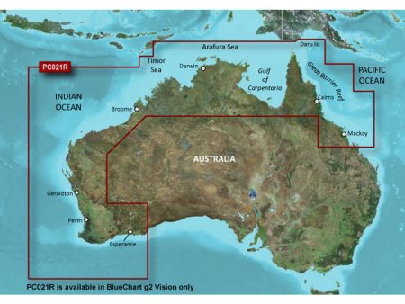 Garmin BlueChart g3 Vision HD - VPC021R - Mackay NW to Esperance - microSD SD [010-C0754-00] on Sale