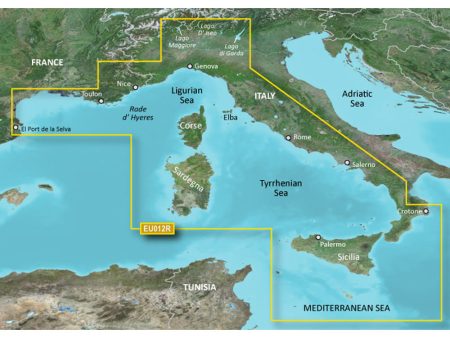 Garmin BlueChart g3 Vision HD - VEU012R - Italy, West Coast - microSD SD [010-C0770-00] Supply