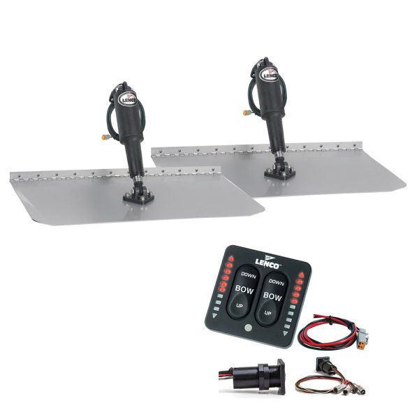 Lenco 12  x 18  Standard Trim Tab Kit w LED Indicator Switch Kit 12V [TT12X18I] Fashion