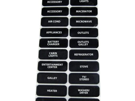 Paneltronics AC-20 Assorted Label Sheet [150-062] Online now