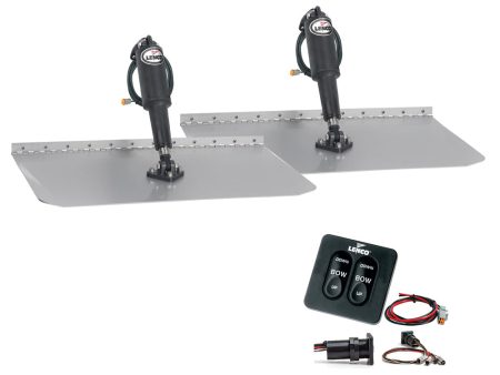 Lenco 12  x 30  Standard Trim Tab Kit w Standard Tactile Switch Kit 12V [TT12X30] Fashion