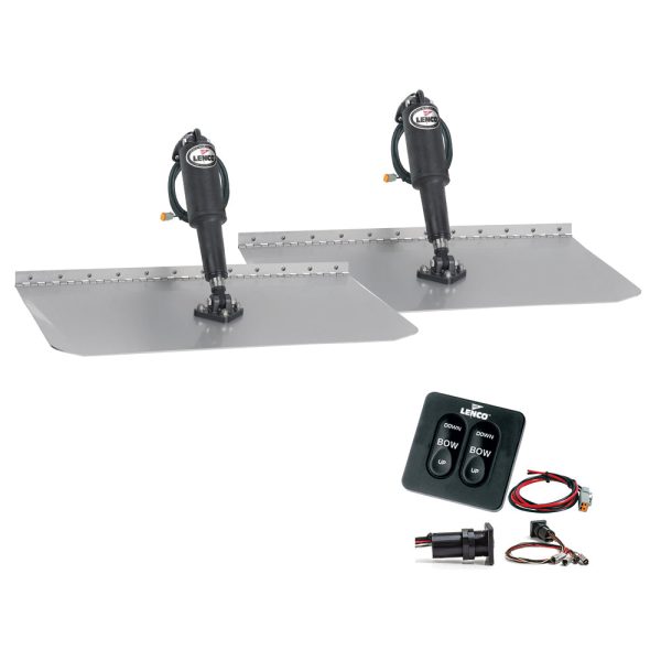 Lenco 12  x 30  Standard Trim Tab Kit w Standard Tactile Switch Kit 12V [TT12X30] Fashion