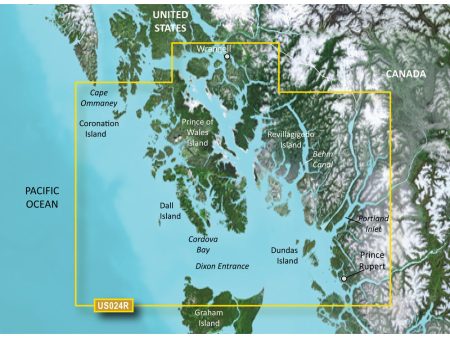 Garmin BlueChart g3 Vision HD - VUS024R - Wrangell - Dixon Entrance - microSD SD [010-C0725-00] Hot on Sale