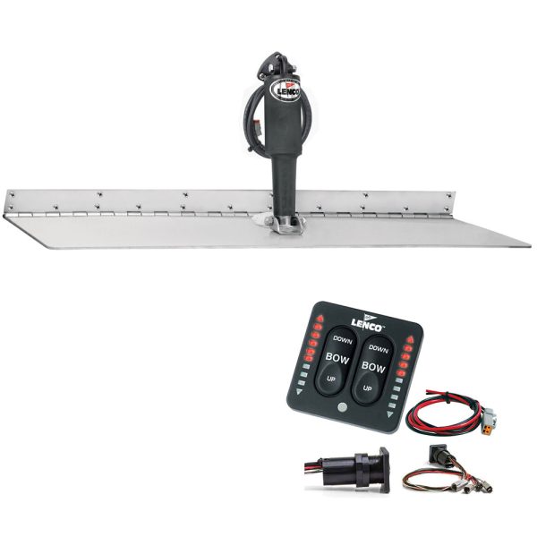 Lenco 12  x 24  Super Strong Trim Tab Kit w LED Indicator Switch Kit 12V [TT12X24SSI] Online Sale