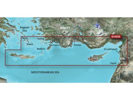 Garmin BlueChart g3 Vision HD - VEU506S - Crete To Cyprus - microSD SD [010-C0850-00] on Sale