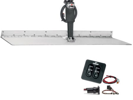 Lenco 12  x 24  Super Strong Trim Tab Kit w Standard Tactile Switch Kit 12V [TT12X24SS] Online now