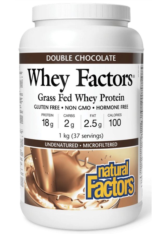 NATURAL FACTORS Grass Fed Whey Protein (Double Chocolate - 37 Servings) Online