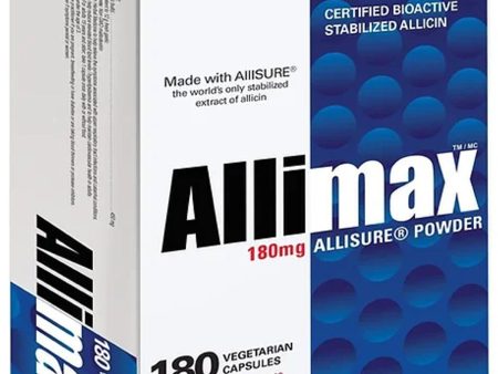 ALLIMAX 100% Stabilized Allicin 180 mg (180 caps) Hot on Sale