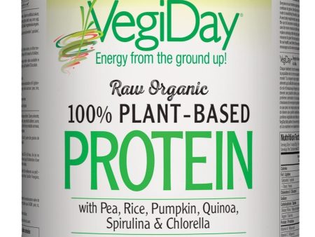 VEGIDAY Raw Organic 100% Plant Based Protein (Unflavoured - 840 gr) Cheap